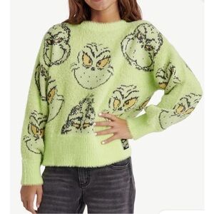 Girls Grinch x Justice Sweater size XS 5/6